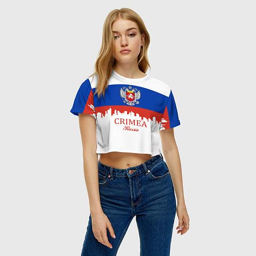 Женские укороченные футболки Крыма