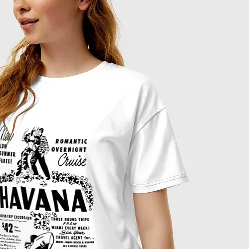 Кубинские женские футболки оверсайз