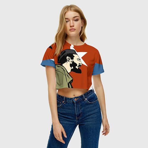 Кубинские женские укороченные футболки