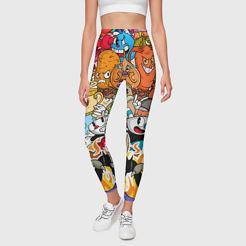 Женские леггинсы Cuphead