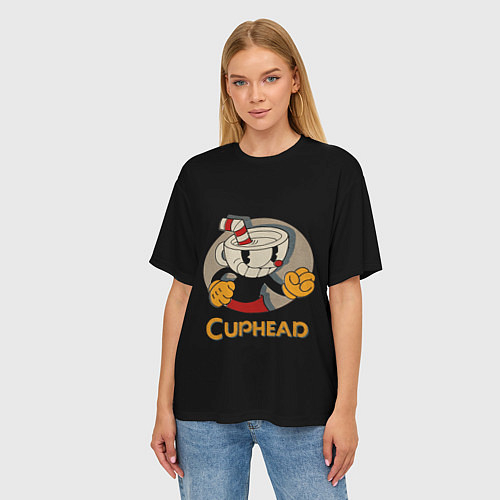 Женские футболки оверсайз Cuphead