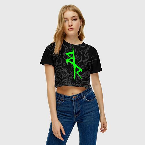 Женские укороченные футболки Cyberpunk: Edgerunner