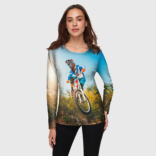 Велоспортивные женские футболки с рукавом