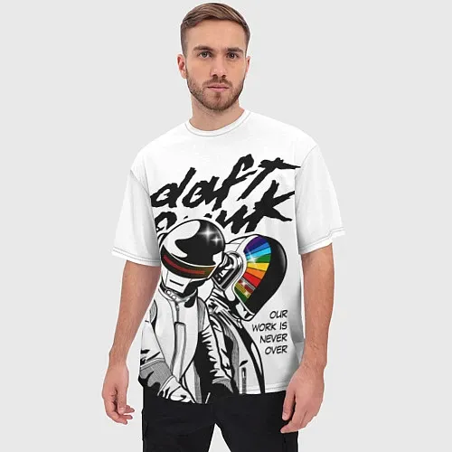Мужские 3D-футболки Daft Punk