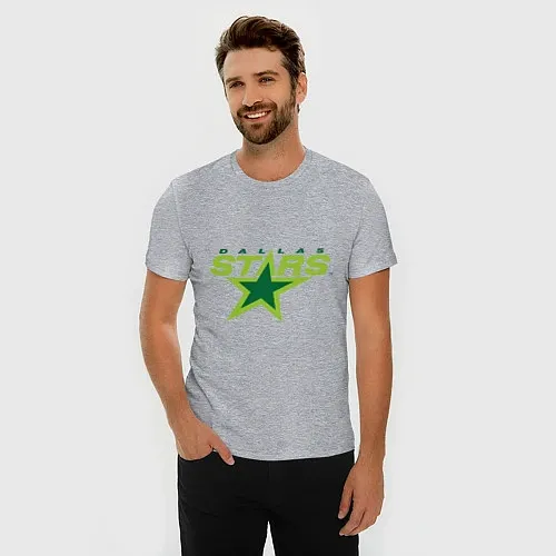 Мужские приталенные футболки Даллас Старз