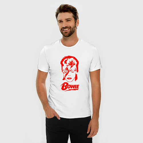 Мужские приталенные футболки David Bowie