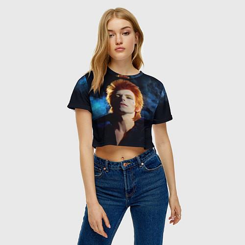 Женские укороченные футболки David Bowie