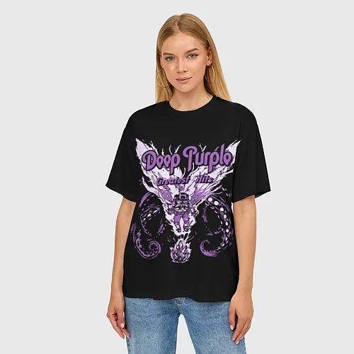 Женские футболки оверсайз Deep Purple