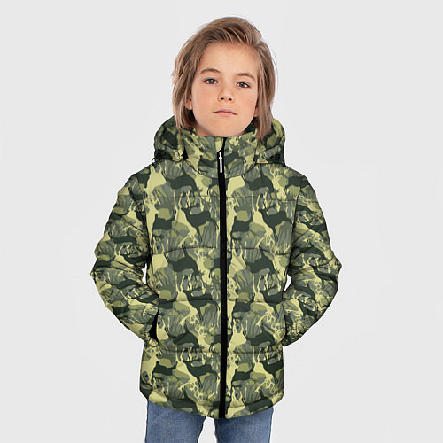 Детские зимние куртки с оленями