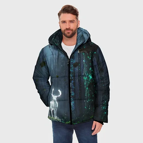 Мужские зимние куртки с оленями