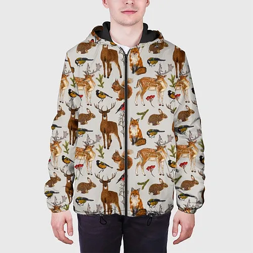 Куртки с капюшоном с оленями