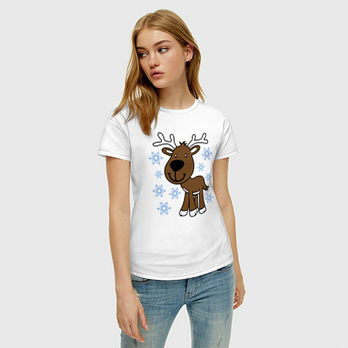 Хлопковые футболки с оленями