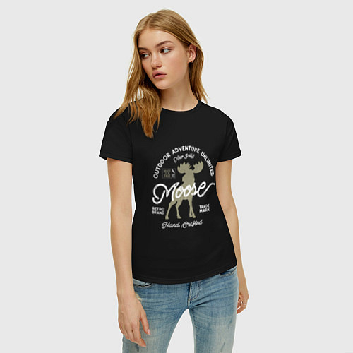 Женские хлопковые футболки с оленями
