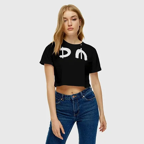 Женские укороченные футболки Depeche Mode