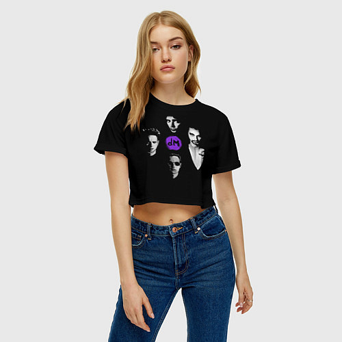 Женские укороченные футболки Depeche Mode