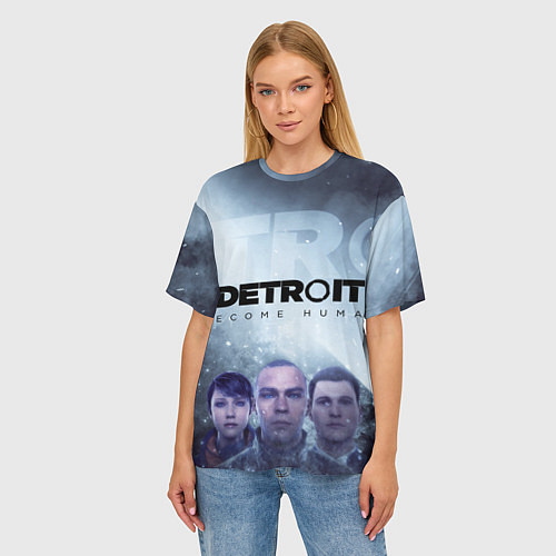 Женские футболки оверсайз Detroit: Become Human