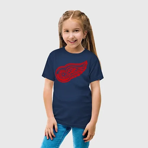 Детские хлопковые футболки Детройт Ред Уингз