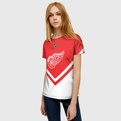 Женские 3D-футболки Детройт Ред Уингз