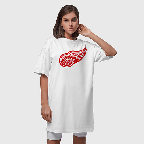 Женские хлопковые футболки Детройт Ред Уингз