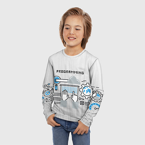 Детские футболки с рукавом для программиста