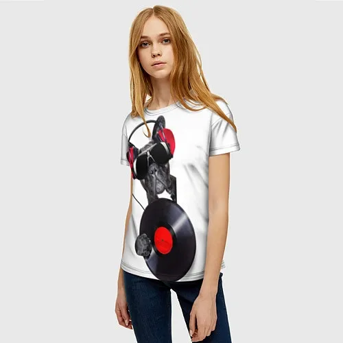Женские 3D-футболки для диджея