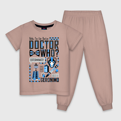Детские пижамы Доктор Кто