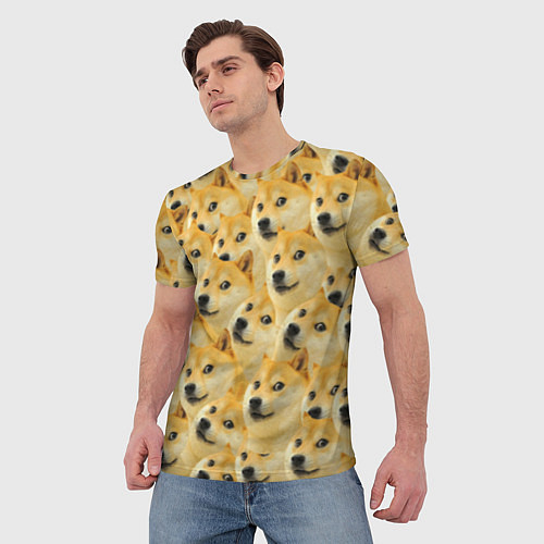 Мужские 3D-футболки Doge
