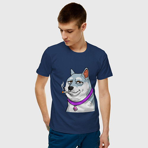 Мужские хлопковые футболки Doge