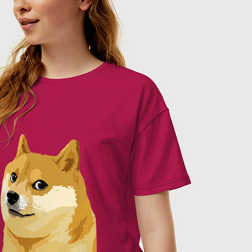Женские хлопковые футболки Doge