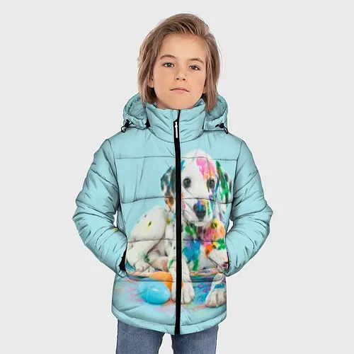 Детские зимние куртки с собаками
