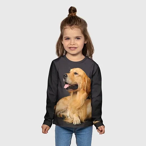 Детские футболки с рукавом с собаками