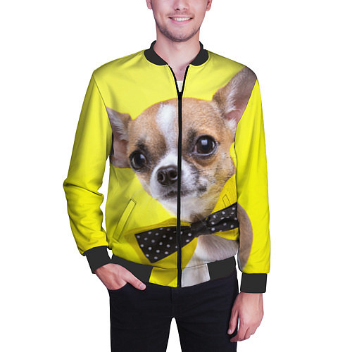 Мужские куртки-бомберы с собаками