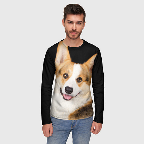 Мужские футболки с рукавом с собаками