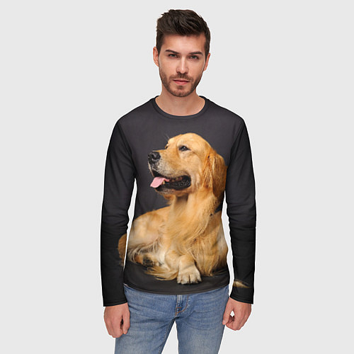 Мужские футболки с рукавом с собаками