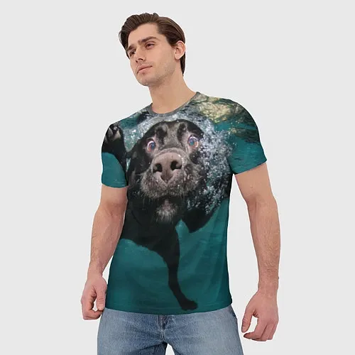 Мужские 3D-футболки с собаками