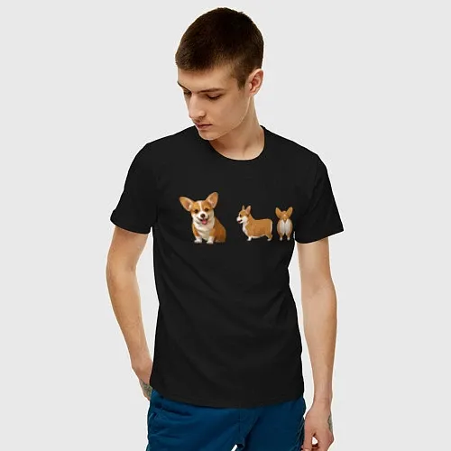 Мужские хлопковые футболки с собаками