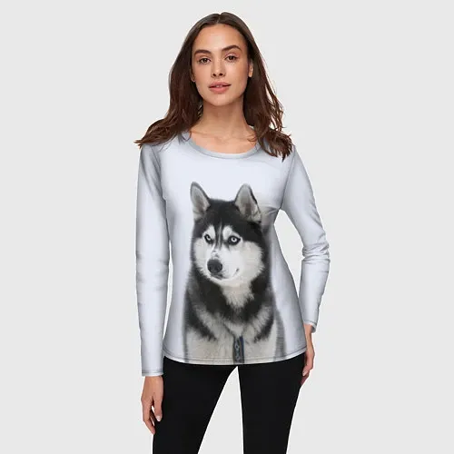 Женские футболки с рукавом с собаками