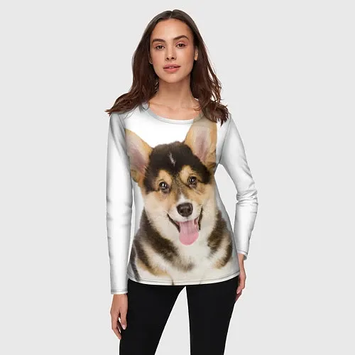 Женские футболки с рукавом с собаками