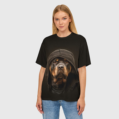 Женские футболки оверсайз с собаками