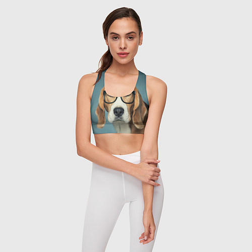 Женские укороченные футболки с собаками