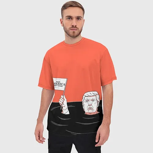 Мужские 3D-футболки Дональд Трамп