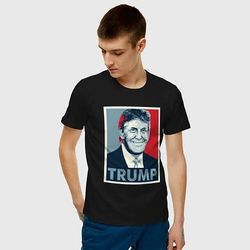 Мужские хлопковые футболки Дональд Трамп