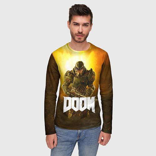 Мужские Лонгсливы полноцветные Doom