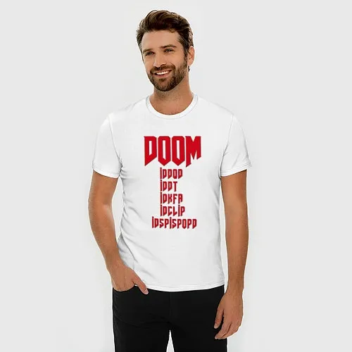 Мужские приталенные футболки Doom