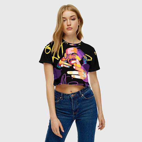 Женские укороченные футболки Drake
