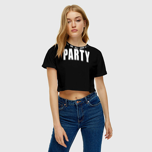 Женские укороченные футболки с эгоистическими надп