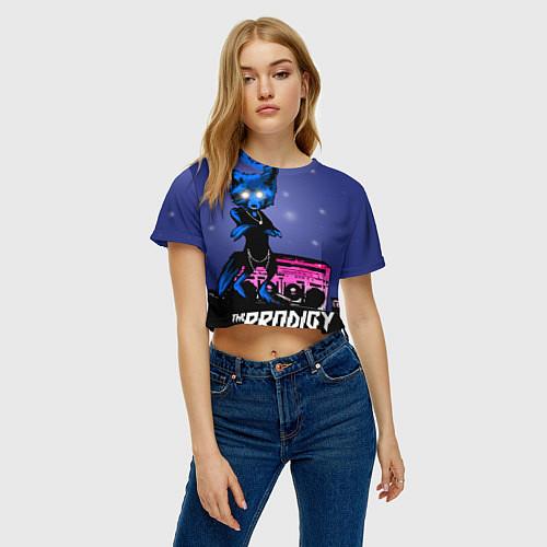 Электронные женские укороченные футболки