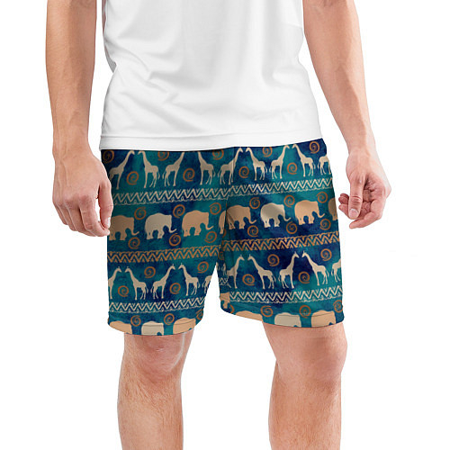Мужские шорты со слонами