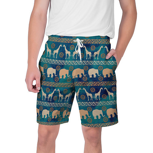 Мужские шорты со слонами