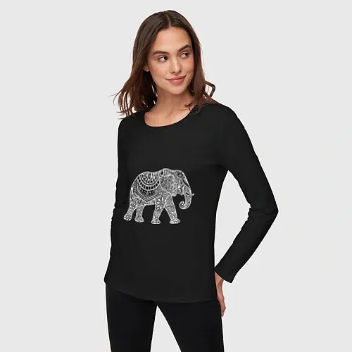 Женские футболки с рукавом со слонами